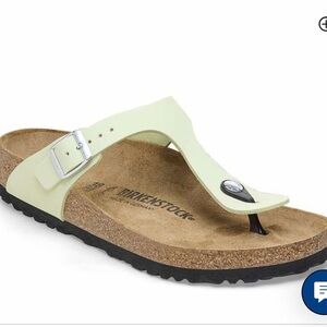 Birkenstock faded lime Gizah Sandals EU 38